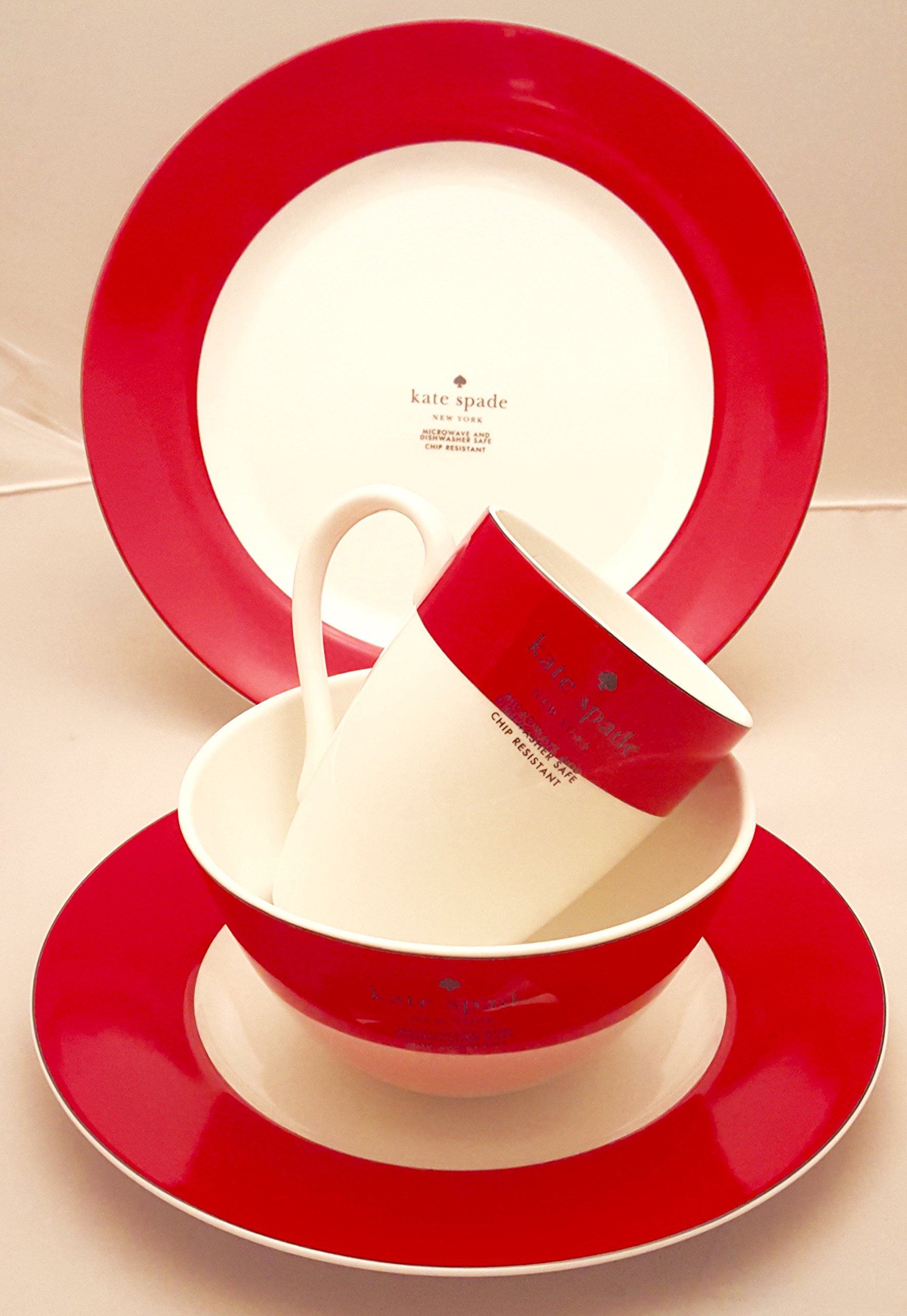 Serving Bowl Pink Kate Spade Stoneware Kate Spade Rutherford