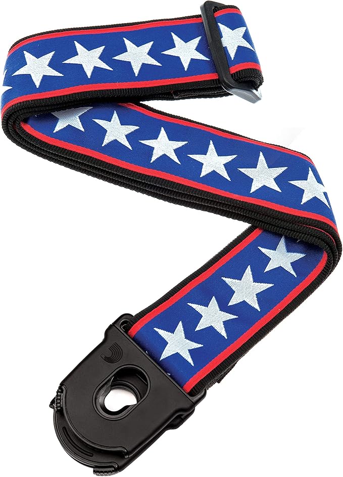 Waves Lock Guitar Strap Stars & Stripes Amazon.co.uk