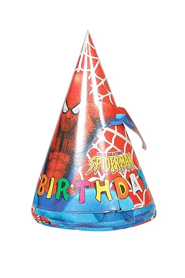 spiderman birthday hat