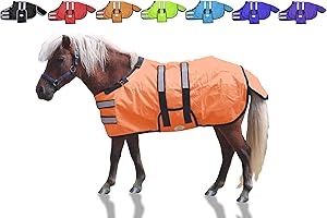 Derby Originals 600D Ripstop Waterproof Reflective Safety Winter Foal and Mini Horse Turnout Blanket 150g Medium Weight