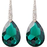 Clearine Parure Bijoux Vintage Femme - Collier Et Boucles D'Oreilles Cristal Autrichien Élégants