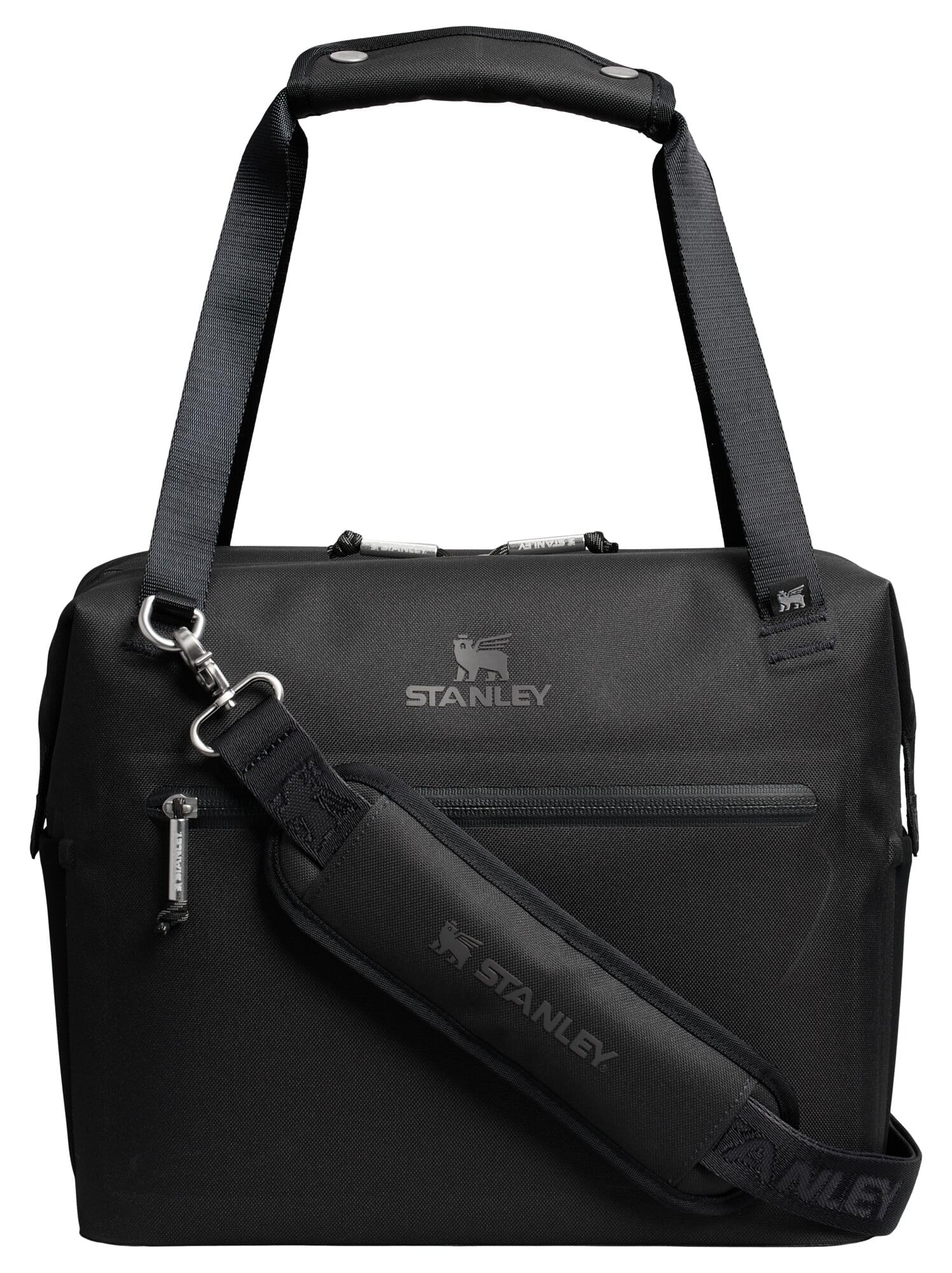 STANLEY All Day Julienne Midi Soft Cooler Bag and Lunch Box 12 Quarts | 20 Can Cooler with Handles and Strap | Stays Cold for Hours | Insulated Travel Bag with Zipper | BPA-Free | Black Image
