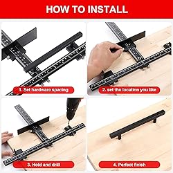 Lonfu Cabinet Hardware Jig for Handles, Adjustable