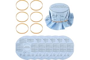 6Pcs Wet Dry Vac Filters, Resuable Wet Dry Vacuum Cleanners with Retainning Band, Replacement Vacuum Filters Compatible with 