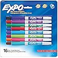 EXPO Dry Erase Markers, Whiteboard Markers with Low Odor Ink, Fine Tip, Assorted Vibrant Colors, 16 Count