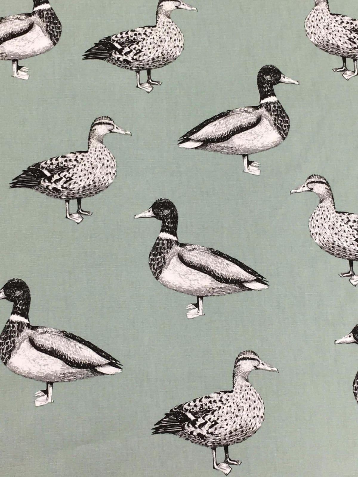 Prestigious Duck PVC Fabric Wipe Clean Tablecloth Oilcloth 130cm Circular (51") in Duckegg