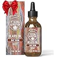Viking Revolution Bay Rum Beard Oil for Men - Natural Softener and Conditioner with Argan & Jojoba Oils for Strengthening and Moisturizing