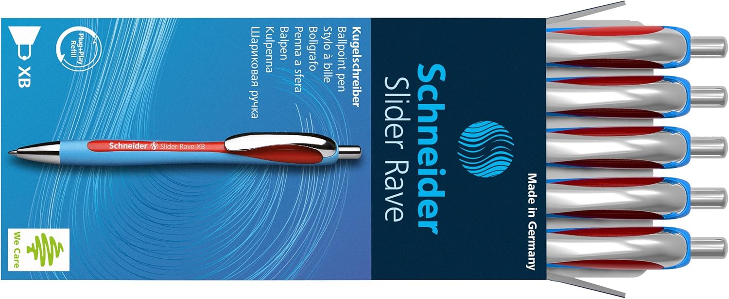 Schneider Slider Rave Ballpoint Pen - Red (one pen), rot - Image 4