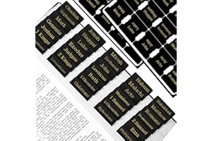 REAEON Bible Tabs, 75 Tabs, Laminated Bible Index Tabs for Women and Men, Bible Book Tabs for Easy Navigation, Large Print Easy to Read(Gold Foil Black)