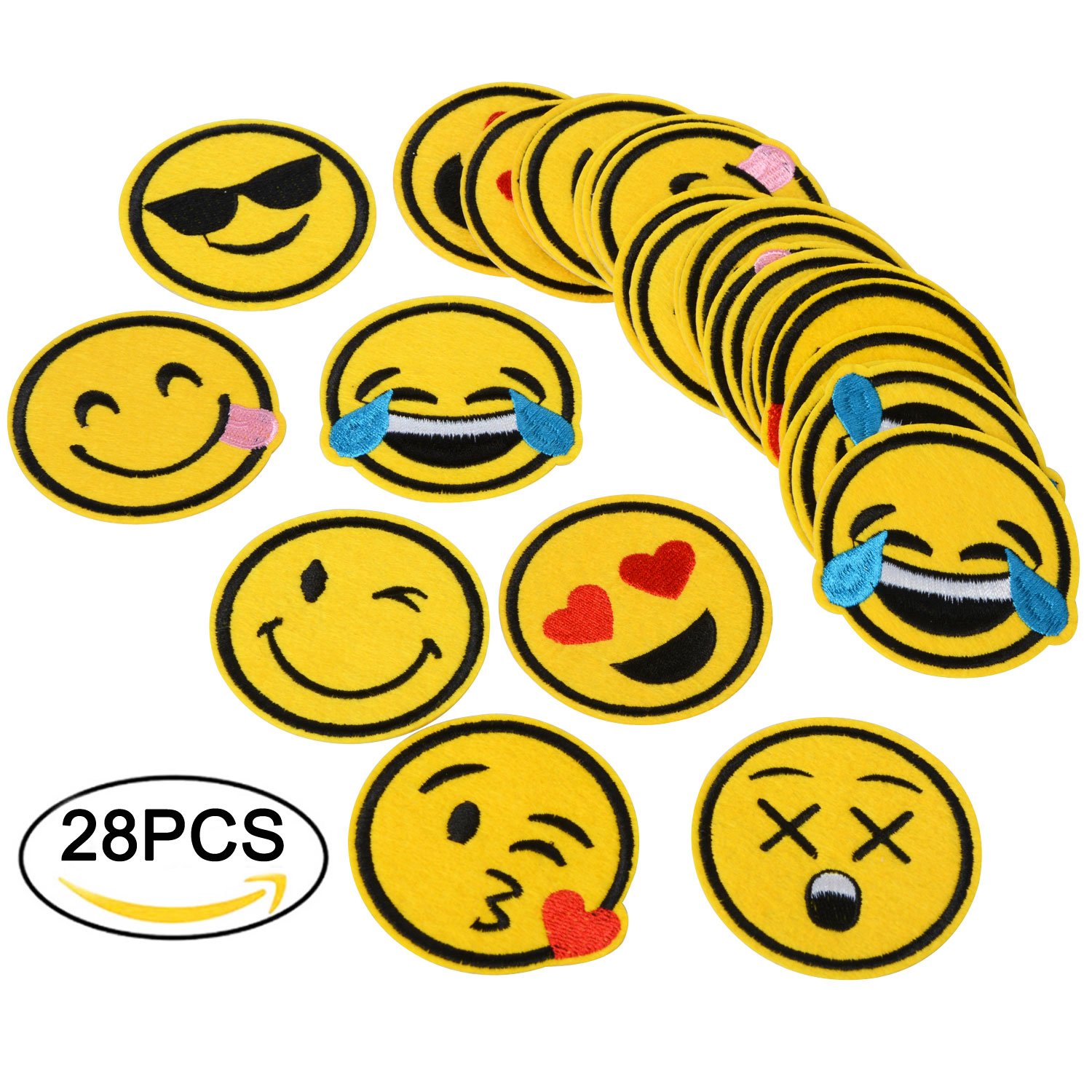 Ricamato Appliques, 28PCS Cucire ferro sulle zone Distintivo Bag vestiti in tessuto Decorazioni DIY per Stoffa, Borsa, Zaino