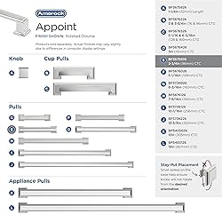 Amerock | Cabinet Pull | Polished Chrome | 3-3/4
