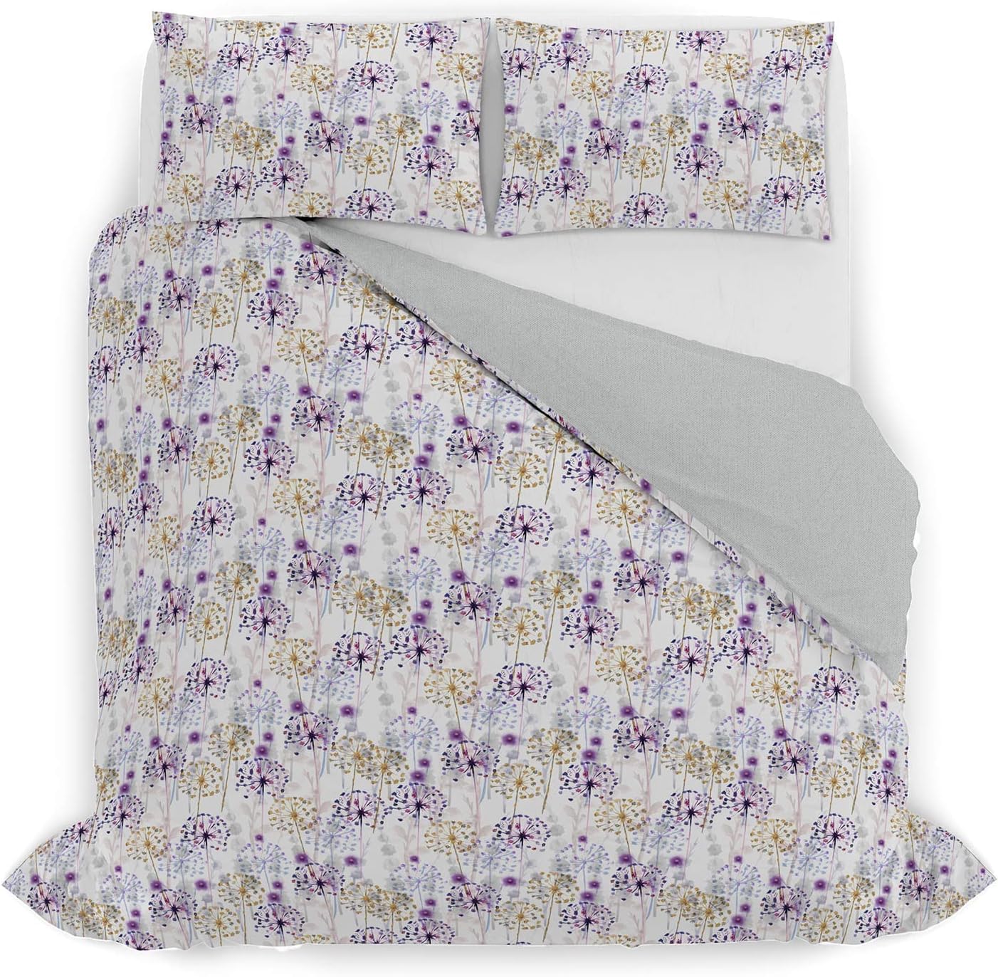 Italian Bed Linen Watercolor Duvet Cover Set, 10, Double