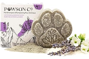 VIORI Pawson Dog Shampoo Bar - Natural Pet Shampoo with Rice Water and Aloe for Animals, Puppy Essentials, Jasmine and Lavender Scent