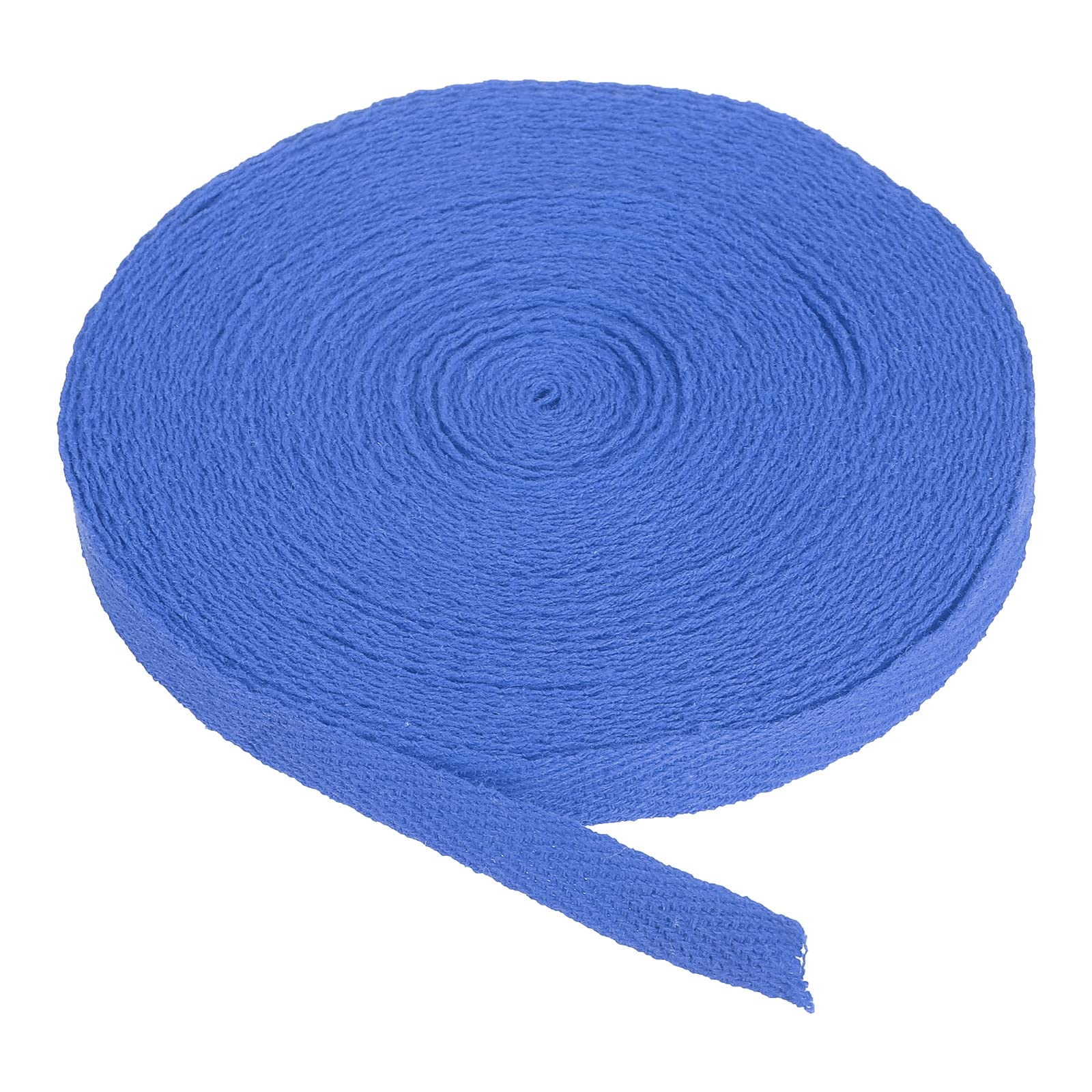 PATIKIL Cotton Twill Tape 10mm(3/8") 10 Yards 100% Cotton Ribbon Bias Binding Tape Herringbone Webbing Trim for Sewing Gift Wrapping Craft DIY Sapphire Blue — image 1