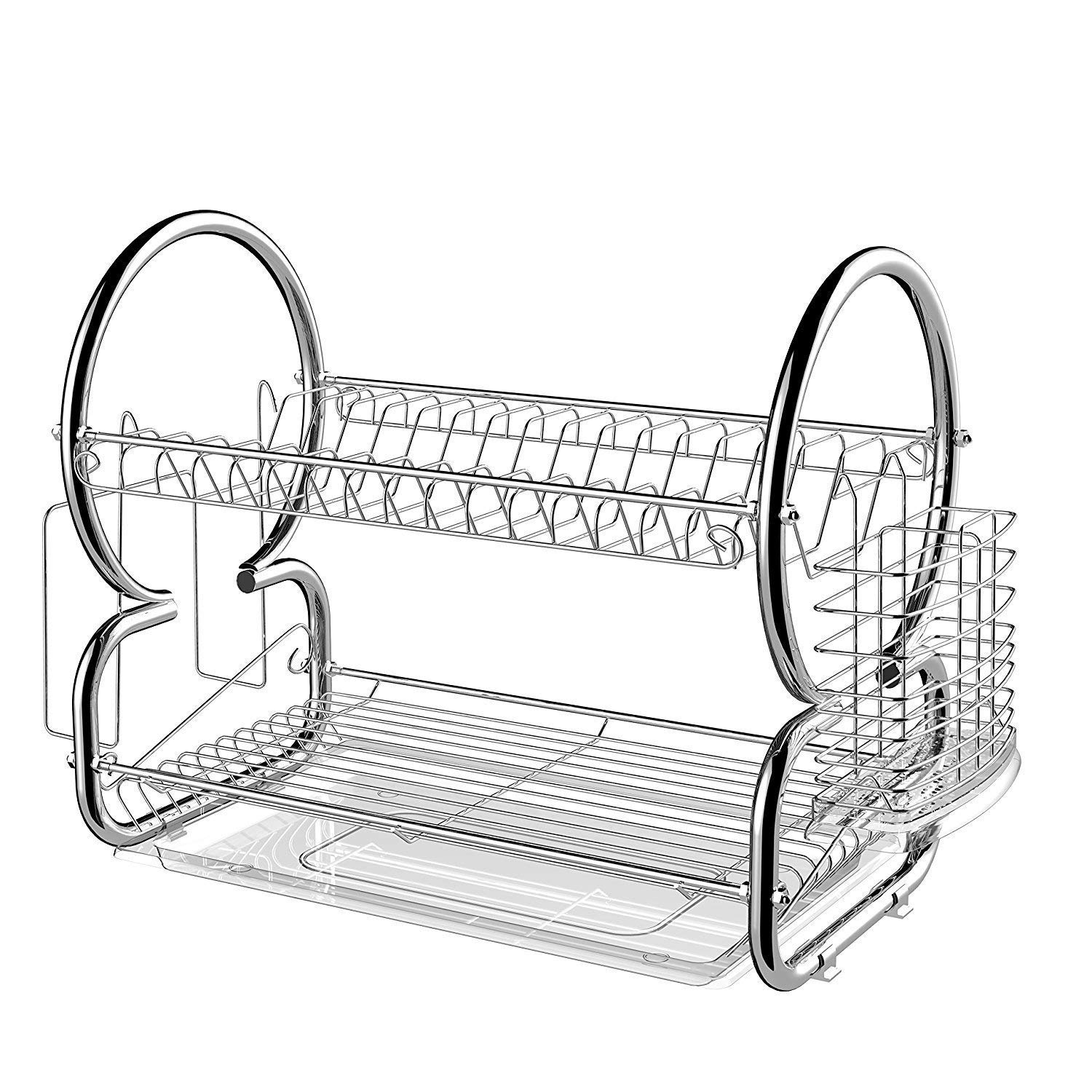 Buy Bathwa 2 Tier Dish Drying Rack Dish Strainer Stainless Steel Wire