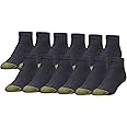 GOLDTOE Men's 656P Cotton Ankle Athletic Socks, Multipairs