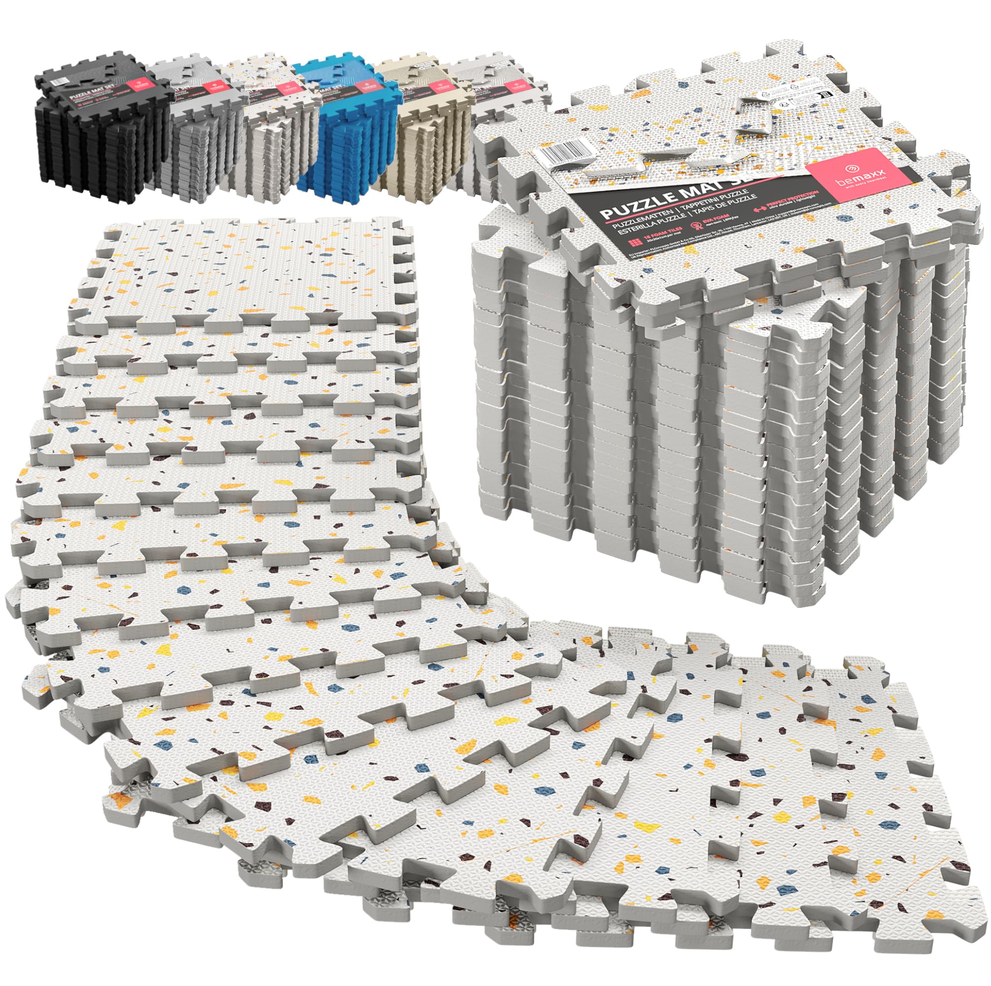 Gym Flooring Set - Interlocking EVA Soft Foam Floor