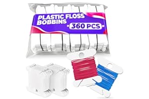 THE LITTLE GREEN CHANGE 360 Pcs Embroidery Floss Bobbins - Lightweight, Durable Plastic Embroidery Floss Organizer with Hanging Holes, Thread Slits - Optimal Size, Reusable Design for Neat and Easy Storage and Organization