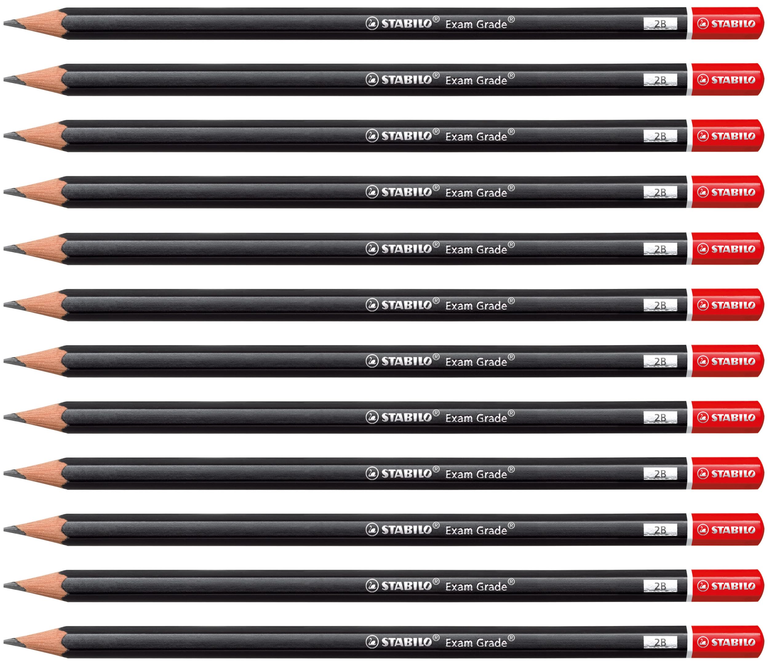 STABILO Exam Grade - Graphite Pencil - Pack of 12 - Degree 2B