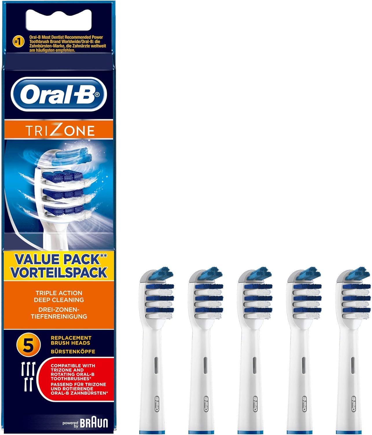 Braun OralB TriZone Replacement Heads Amazon.co.uk Health & Personal