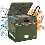 DocSafe File Box with Lock,Multi-Layer Fireproof