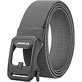 FAIRWIN Men's Ratchet Belt, Nylon Web Golf & Work Belts with Quick-Release Automatic Buckle, Adjustable Casual Belt for Jeans