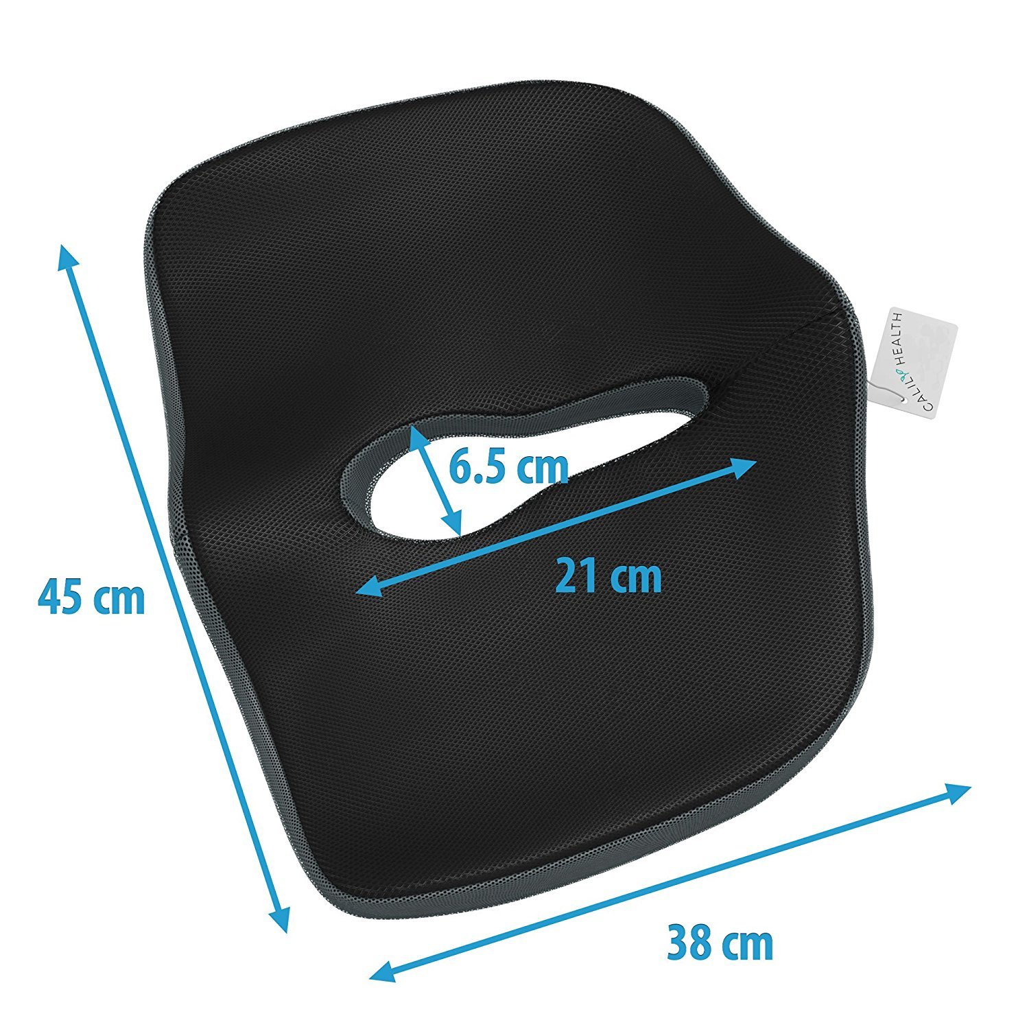 Calily Tailbone Coccyx Cushion Orthopedic Seat Cushion for Office Chair, Car, Trucks, Airplane, etc. – Amazing Relief for Lower Back Pain, Tailbone, Sciatica, Pelvic Pain, Prostate, etc. [UPGRADED]