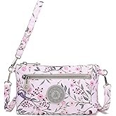 AOCINA Small Wristlet Wallets for Women RFID Blocking Crossbody Purses Nylon Cell Phone Bag for Daily Travel