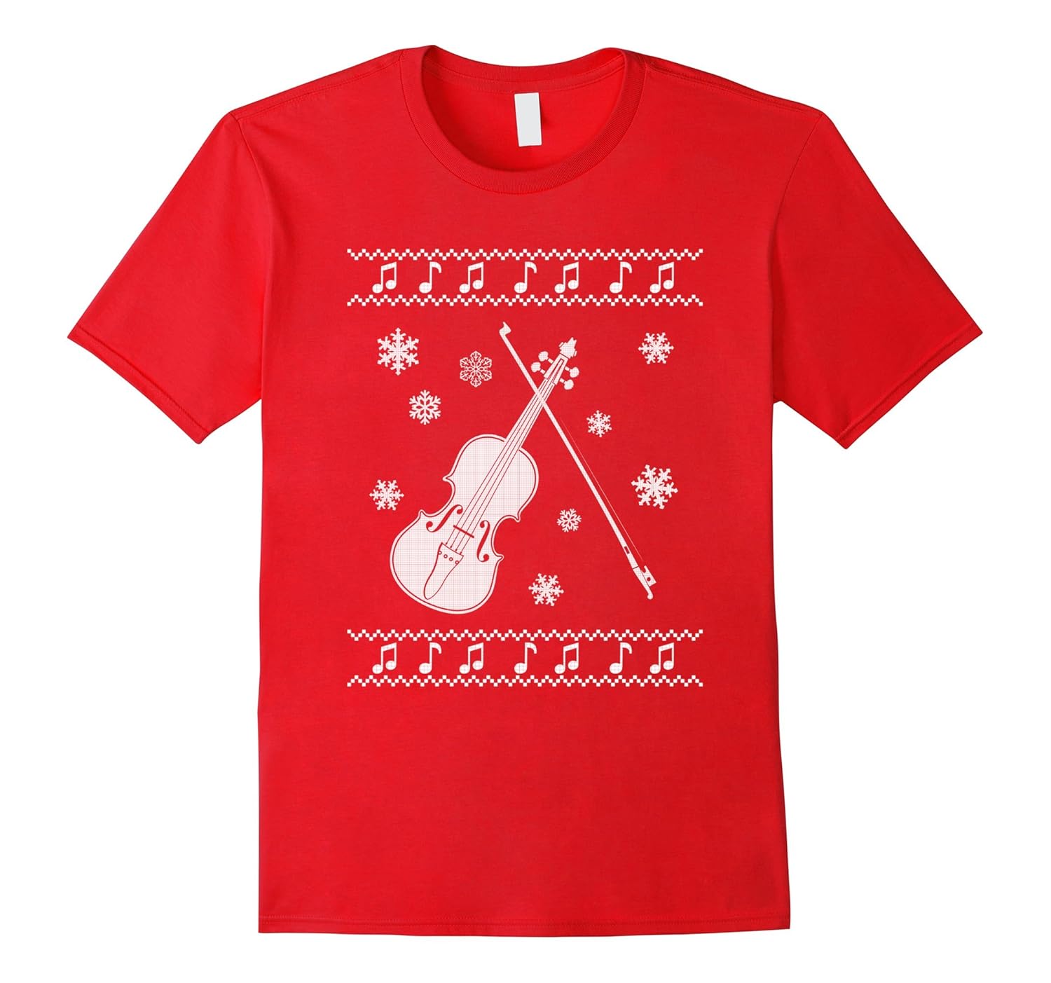 Violin Violinist Shirts Music Themed Ugly Christmas TShirt-ANZ