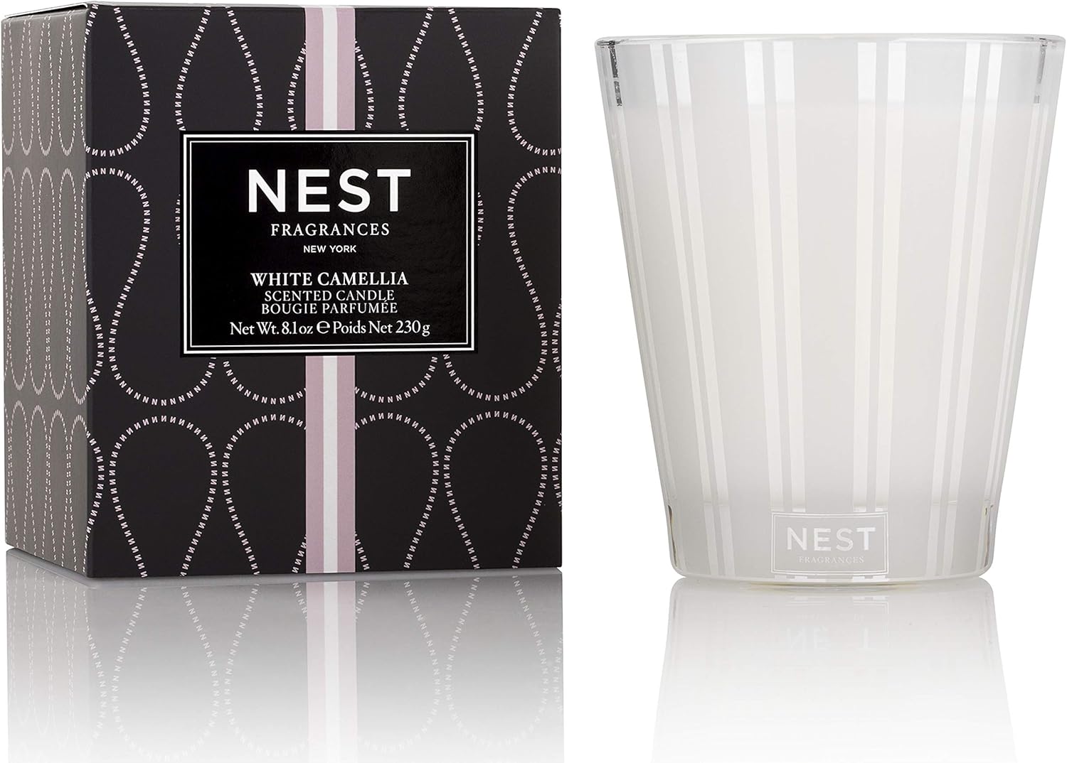 NEST Fragrances Classic Candle- White Camellia , 8.1 oz: Home & Kitchen