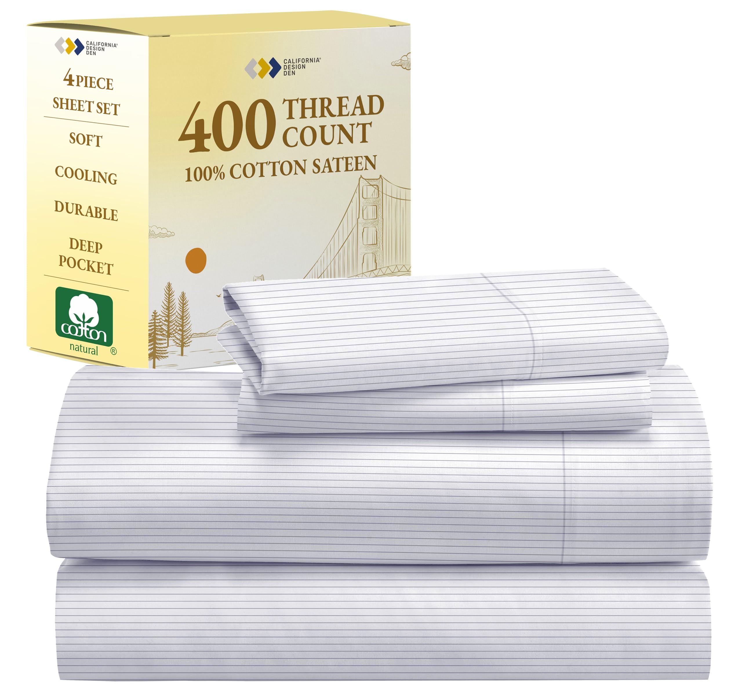 California Design Den Full Size Bed Sheets Set