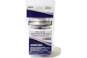 SIERRA INTERNATIONAL INC. Sierra International 18-7984-1 10 Micron Stainless Steel Fuel/Water Separator Kit - 1/4, Tall