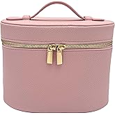 JAZD Vanity Case Makeup Bag with Removable Organizer Divider, Travel Toiletry Cosmetic Organizer for Women