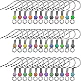 200pcs Earring Hooks for Jewelry Making,Ear Wires Fish Hooks Hypoallergenic Earring Hooks French Wire Hooks for DIY Jewelry Making(Random Color)