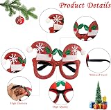 HzNzYHD 20Pcs Christmas Glasses Novelty Party Props for Kids & Adults view 3