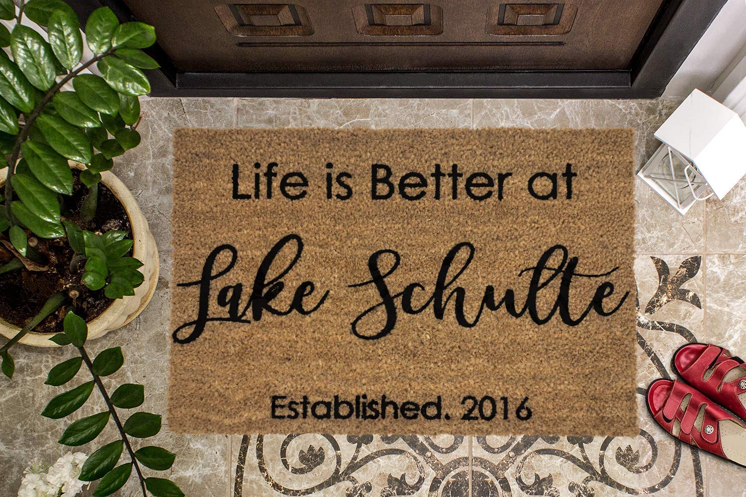 Custom Doormat Lakehouse Doormat Personalized Doormat