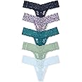 Victoria's Secret Women's Lace Thong Underwear, Panties for Women, Multi Pack (XS-XXL)