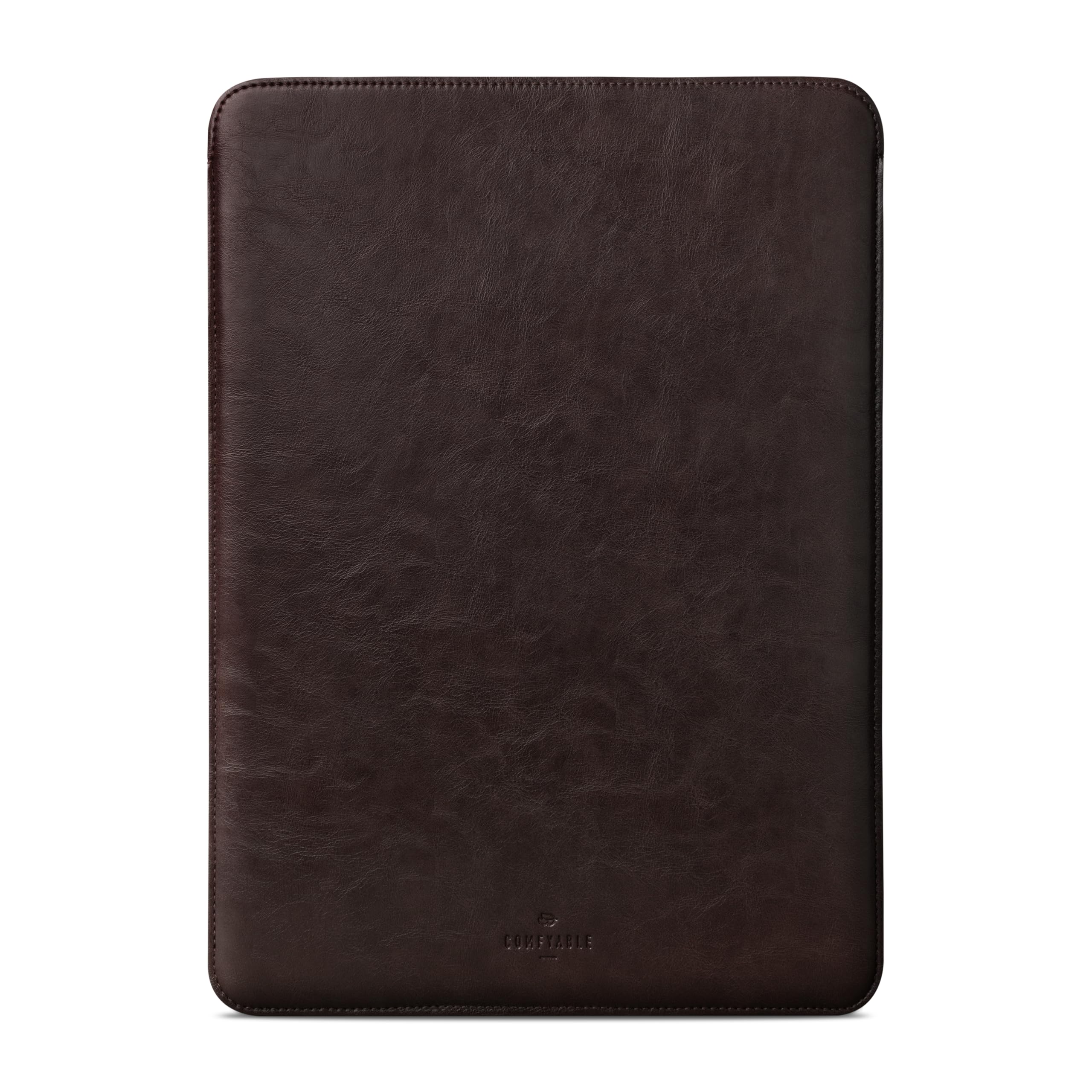 Comfyable Laptop Sleeve 13 Inch Precisely Compatible with MacBook Air M4 2025-2018 & MacBook Pro M2 2022 M1 2020-2016, Faux Leather Cover Case, Dark Brown