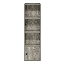 Furinno Luder Shelf Bookcase with 1 Door Storage