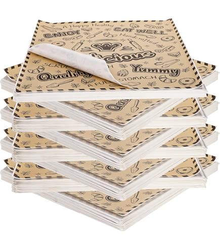 Handy Wacks 12x12 Inch White Deli Paper With Newsprint – 1000 Sheets, Waxed, Disposable For Sandwiches, Bakery, Catering