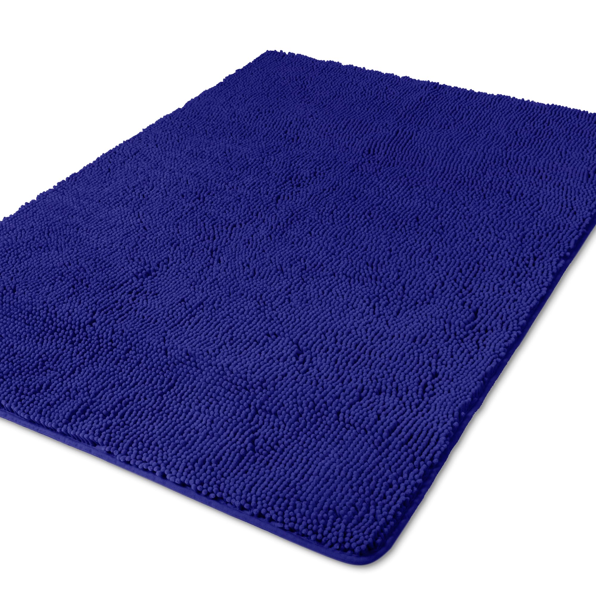 Yeaban Bathroom Runner Rug 40 x 60 Inch – Thick Chenille Long Bath Mat | Absorbent and Washable Extra Large Bath Rug Non-Slip, Soft Runner Rug for Bathroom, Shower, Sink - (Royal Blue) Image