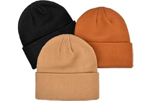 Rosoz Toddler Beanie Boys Girls Baby Knit Warm Beanies Kids Children Winter hat Caps