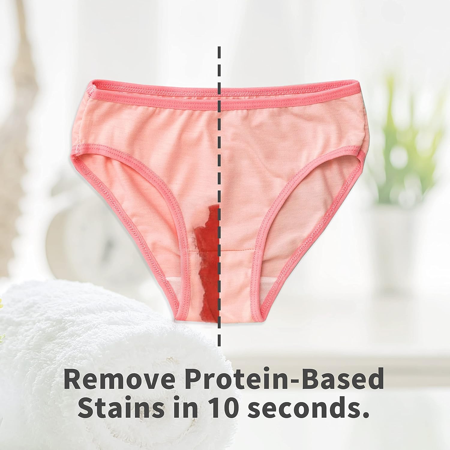 Underwear Panties Stain Remover Detergent - Natural Hand Care Scent Laundry Wash Lingerie Underwear Blood Period Sweat Discharge Clothes Rinse Liquid Washing Cleaner HH Herb&health: Health & Personal Care