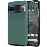Crave Dual Guard for Google Pixel 8 Pro Case - Forest Green | Designed for the Google Pixel 8 Pro (6.7 inch) with Wireless Charging Compatibility and a Textured Grip