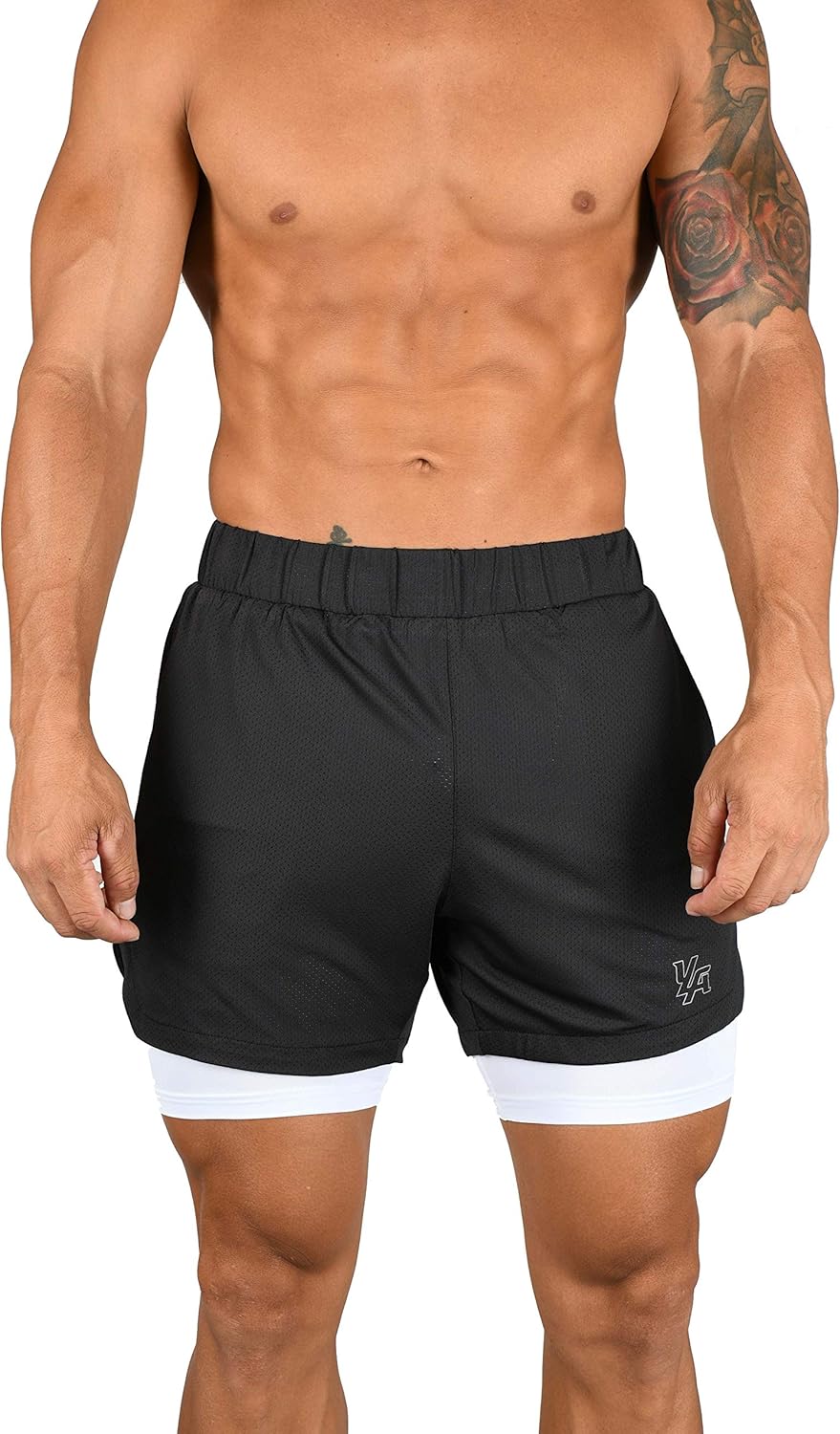 McDavid Herren Kompressions Shorts mit Hüft-Spica-Stabilisierung, Schwarz, M, 8200R-BL-M