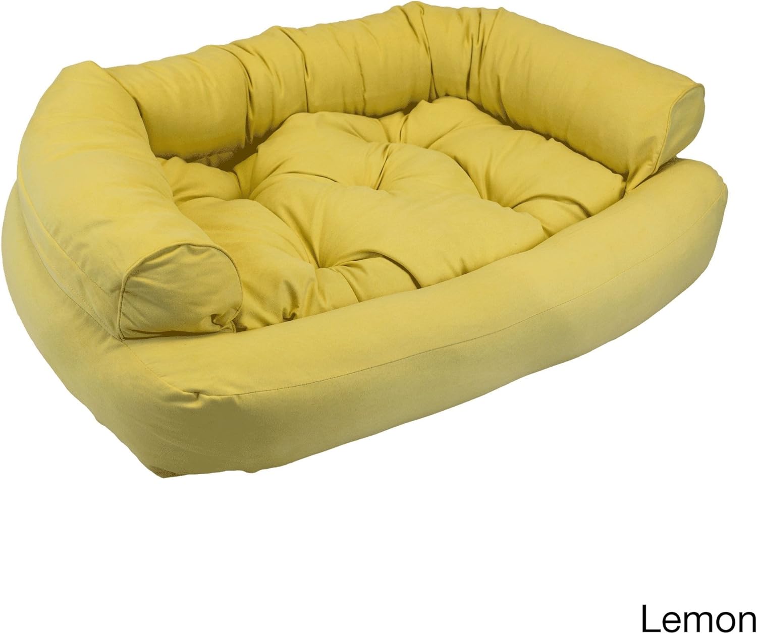 overstuffed luxury dog sofa