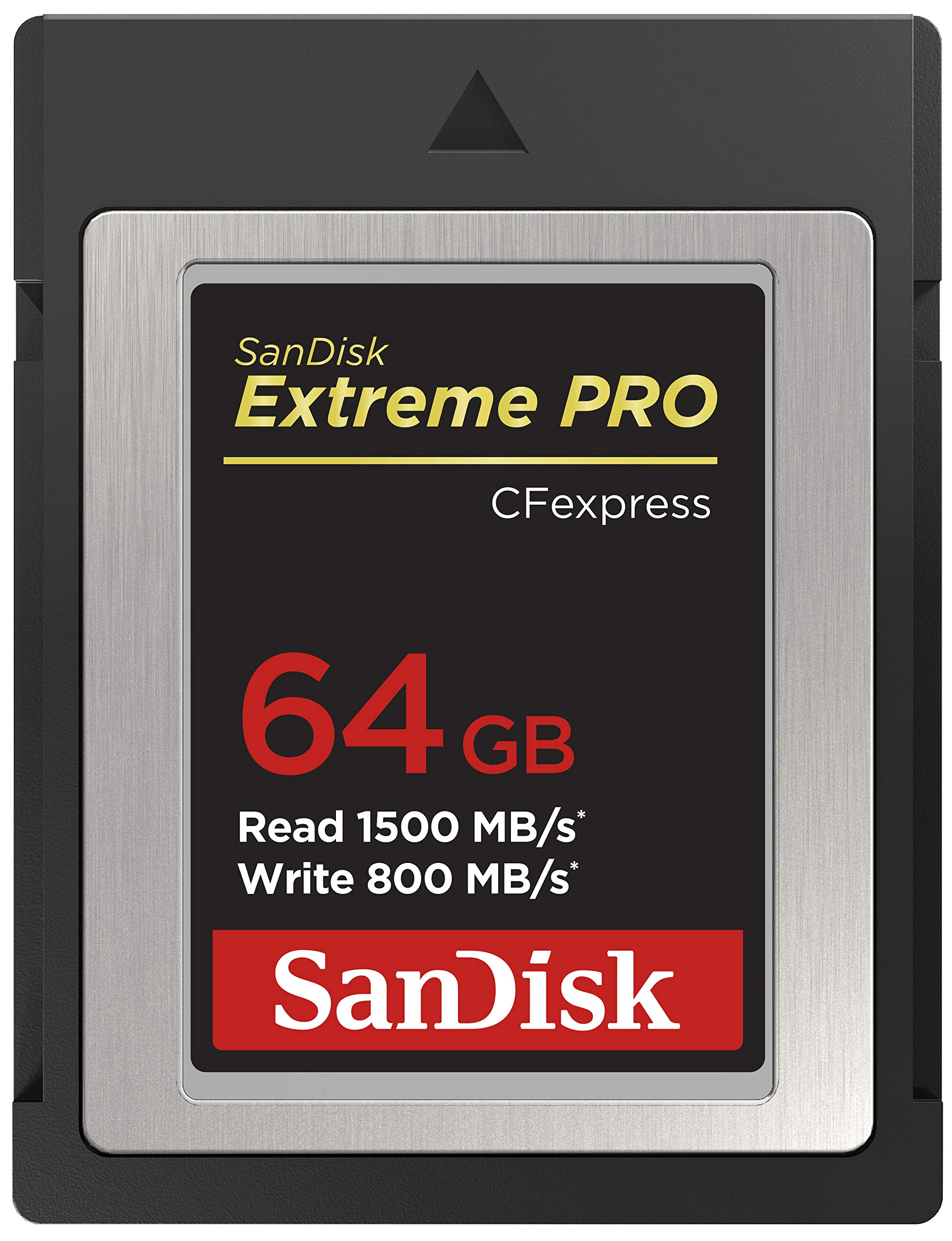 SanDisk Extreme PRO CFexpress memory card type B 64 GB (read speeds up to 1500 MB / s, for RAW 4K video, XQD compatibility, RescuePro Deluxe recovery software)