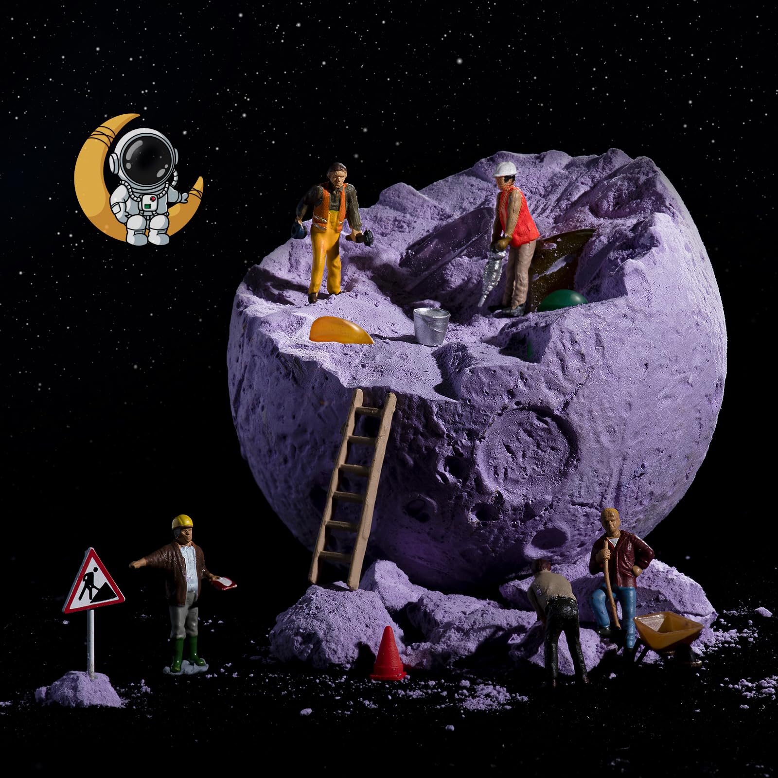 GobiDex Ausgrabungsset für Kinder, Natürliche Edelsteine und Kristalle, Mineralien Steine für Kinder ab 6 7 8 9 10, Mond Schatzsuche Spielzeug, Sonnensystem, Planeten Geschenk für Jungen und Mädchen 6