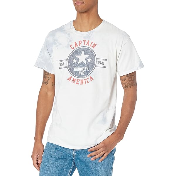 Marvel Big & Tall Classic Brooklyn Star - Camiseta De Manga Corta