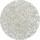 ORNSHIZI 3mm Silver core White Seed Beads 8/0 50gram About 1780pcs Seed Beads for Making Wrist Bracelet Earring Necklace Jewelry